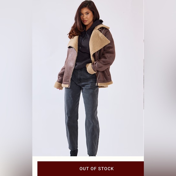 PLT Borg lined Aviator Jacket - Picture 5 of 5